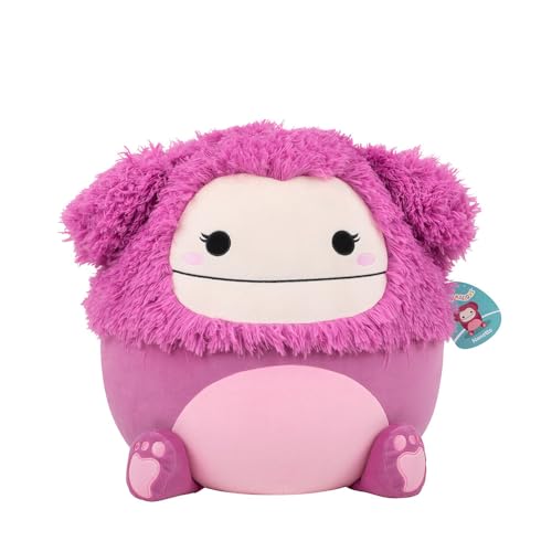 Squishmallows Bigfoot Nanette rose framboise peluche 40 cm XL