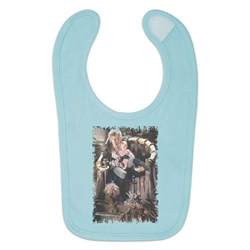 Labyrinth Goblin King On Throne With Baby David Bowie Jareth Toby Baby Bib2