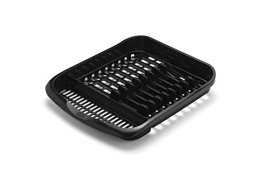 Addis 516468 - Escurridor de Platos, Color Negro Suave, 33 x 39,5 x 6 cm