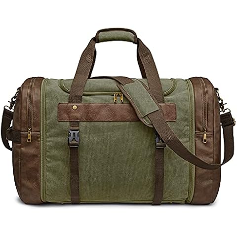 Bolsa de lona expandible S-ZONE de 65 l para viajes con compartimento para zapatos Cover