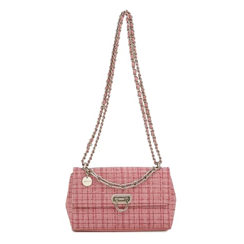 Image of Miraggio Covey Crossbody Bag For Women | Tweed Texture Sling Bags With Convertible Chain | Gift Items For Women