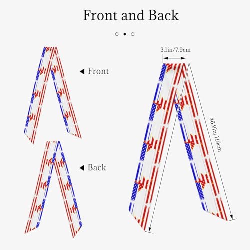 Yugoslavia Yugoslavian Flag Novelty Blur Style Women'S Luxury Satin Silk Scarf for Hair Neck Purse - Soft Lightweight Sun Protection Bandana Accessory with Glossy Finish for Summer Handbag Decoration4