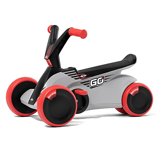Berg GO²   Coche Antideslizante 2 en 1, tobogán y Rueda para niños, con Pedales Plegables, Juguete para niños a Partir de 10 Meses (SparX Rojo)