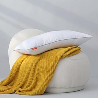 Sweetnight Pillows,Hotel Quality Pillow Soft Support Bed Pillows for Neck Pain Sufferers/Side and Back Sleepers,Sleeping Pillows with Hypoallergenic Cotton Cover 48 x 74 cm