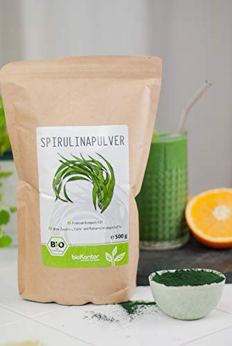 Spirulina Pulver BIO 250 g I 100% natürlich und rein - aus kontrolliert biologischem Anbau I ohne Zusatzstoffe I von bioKontor