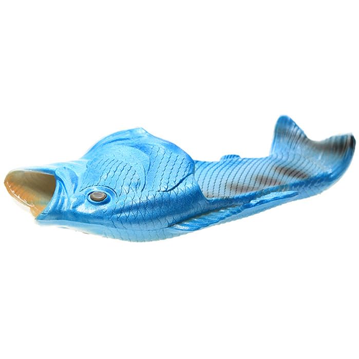 Image of BING RUI CO Fish Slippers Beach Shoes Non-Slip Sandals Creative Bass Slippers Men and Women Casual Shoe