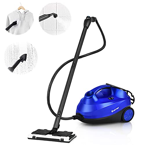 RELAX4LIFE Dampfreiniger 2000W, Bodendampfreiniger mit 19 Zubehör/ 4 Bar/Tank 1,5 L/Dampfzeit bis...