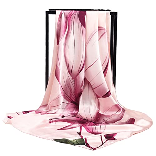 DULSPUE Foulard,Sciarpa Donna Leggera,Stola Donna Cerimonia,Scialle Donna Elegante Cerimonia,Coprispalle Donna Elegante Cerimonia,Coprispalle,Sciarpa Lunga da Donna Stampata Rosa Pallido