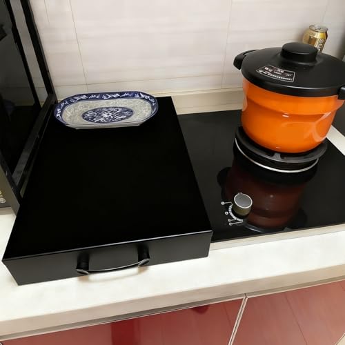 Carbon Steel Large Stove Cover, Stove Cover Made of Steel Protects Countertops for Countertops, Expanding Kitchen Space(40x50x9cm/15.75x19.69x3.54in) - Image 2
