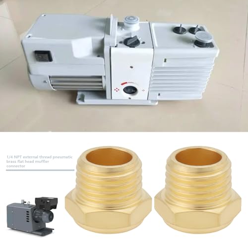 SG Store 4 Stück 1/4 Zoll NPT Gewinde Messing Pneumatischer Schalldämpfer Anschluss Messing Pneumatischer Schalldämpfer Schalldämpfer für Zylinder Ventile Kurbelgehäuse Getriebe Öltanks