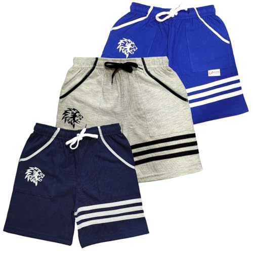 Image of LilBits Boys Pack of 3 Striped Shorts