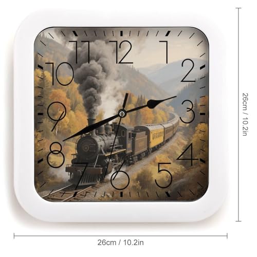 Horloge numérique classique 25,4 cm au design train à vapeur - 3