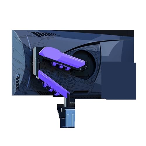 Présentoir pneumatique à suspension haut de gamme single screen violet