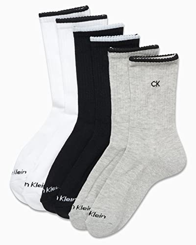 Calvin Klein Women's Socks - Cushion Athletic Crew Socks (6 Pack)3