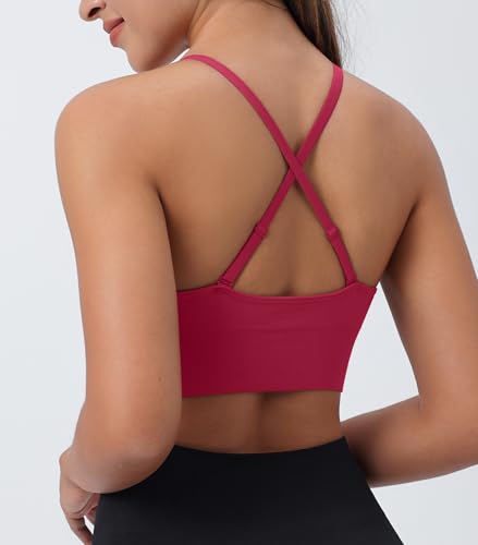 Image of Deep V-Neck Adjustable Women's Sports Bra