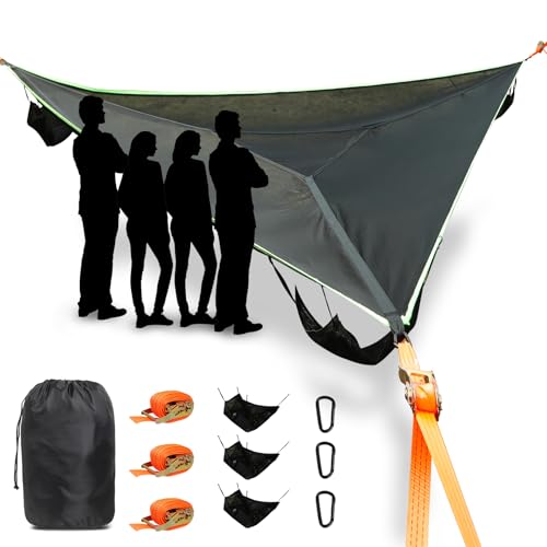 ISTATSO Triangle Camping Hammock, 13 Ft Giant...