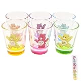 Draduo Swear Bears Shot Glasses - Insulated Set of 6, 1.5 Ounces, Cute Mini Glasses for Cocktail/Whiskey/Beer/Wine/Juice/Travel/Bar/Party/Gathering