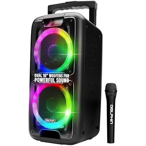 Dolphin Large Bluetooth, Dual 10" Woofers