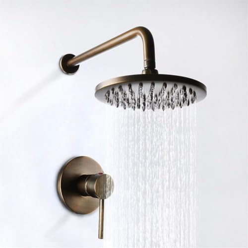 Robinet de douche avec tête de précipitations et valve céramique durable - 5