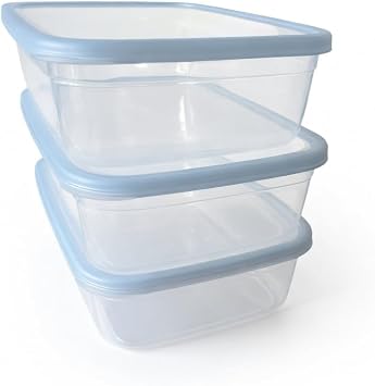Kapakl  Saklama Kab  3l  Set, 3000 ml Her Biri,  effaf, BPA  ermez, Hava Ge irmez,  stiflenebilir