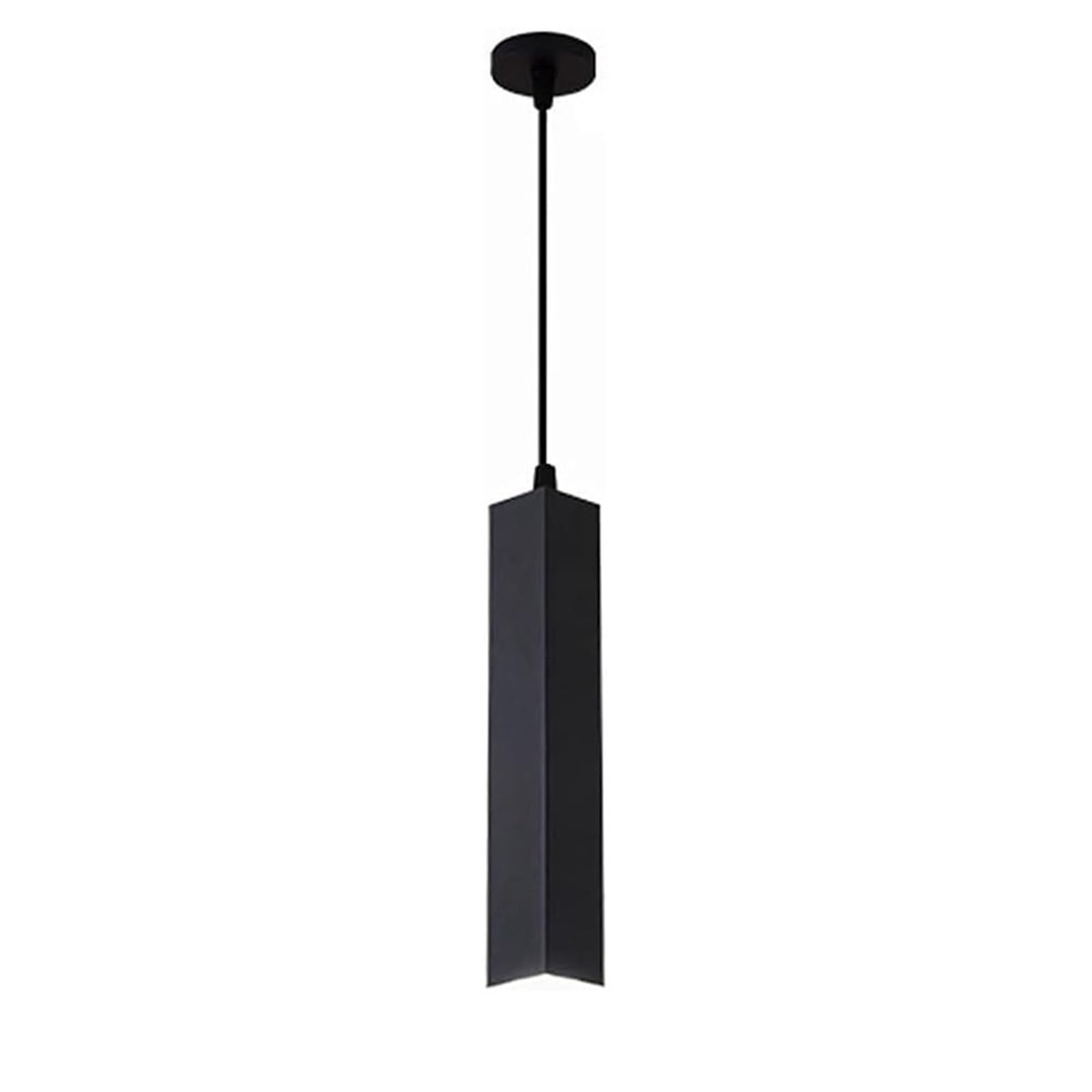 Lámpara colgante LED lineal tubo largo moderna cuadrada para dormitorio pasillo y comedor