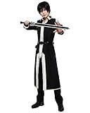 Coskidz Men's Kirito Kirigaya Kazuto Cosplay Costume Uniform, Black, X-Large