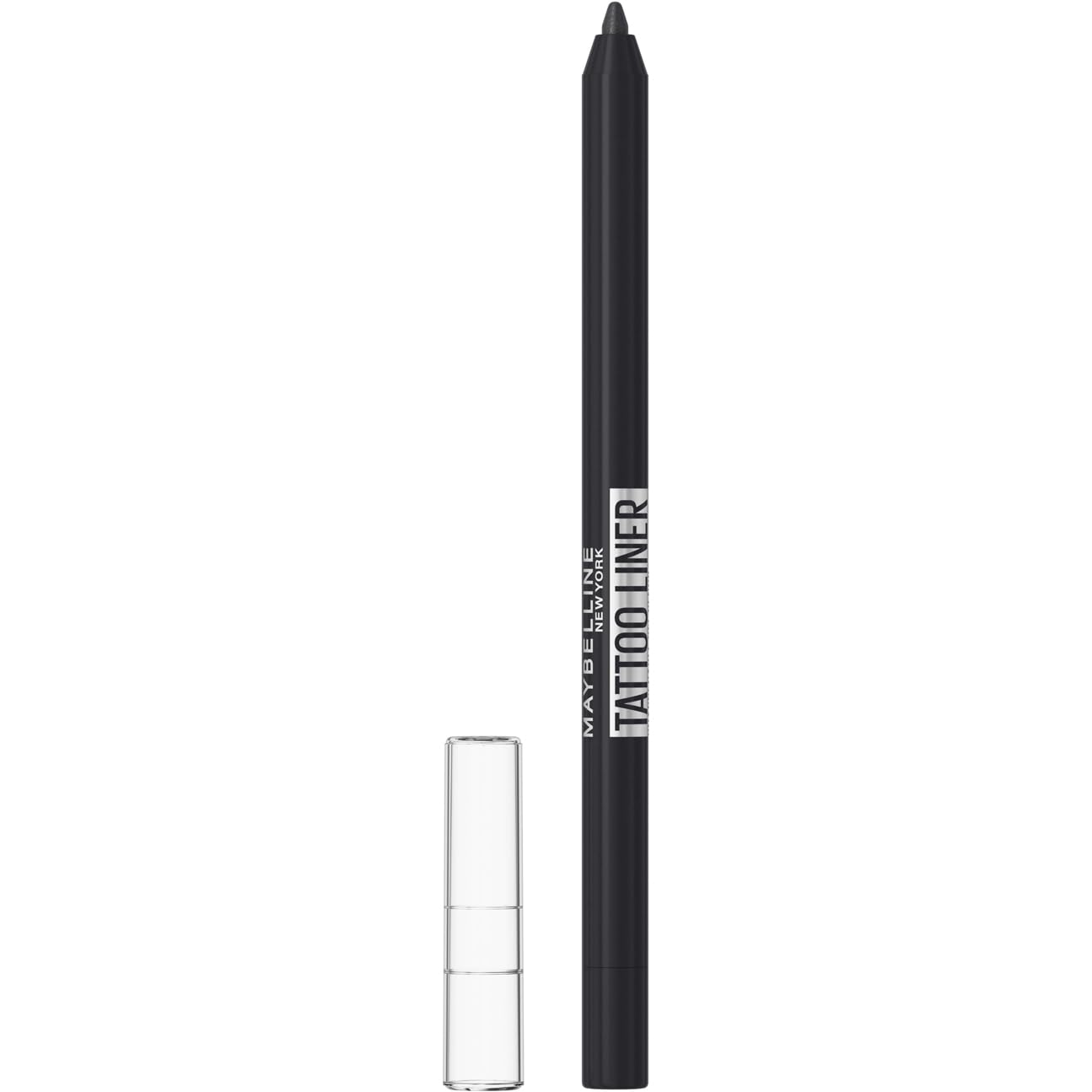 Maybelline New York Matita Occhi in Gel, Colore Intenso, Tenuta Fino a 36H, Formula No Transfer, Per Look Grafici e Definiti, Tattoo Liner Gel Pencil, Tonalità: Deep Onyx
