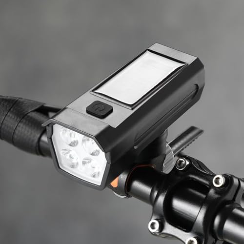Luces para bicicleta para evitar quedarse sin batería con carga USB y solar 2