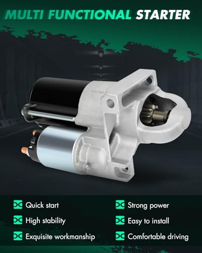 Image of SCITOO Starter Motor 6785 for Buick Lucerne 2009-2011 3.9L for Chevrolet for Chevy Equinox 2006 3.4L Impala 2006-2011 Monte Carlo 2006-2007 3.5L for Pontiac 3.4L ‎1.4kW /12 Volt CCW 13-Tooth Pinion