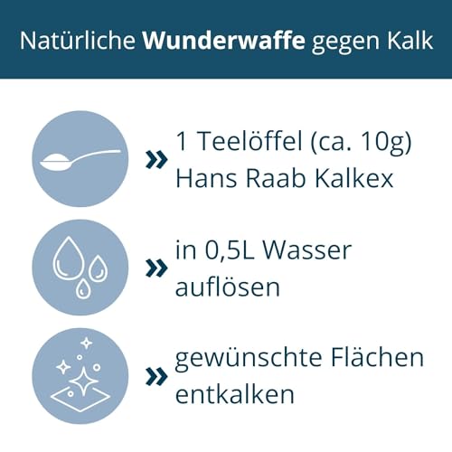 Ha-Ra Kalkex 250 g – Natürlicher Entkalker für Spülkästen und Haushaltsgeräte