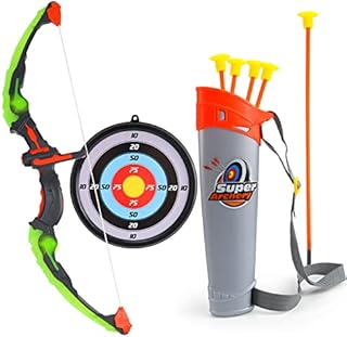 Own1one Bow and Arrow Toy, Archery Set Kids with LED Lights, Suction Cups Arrows, Target and Quiver, Indoor and Outdoor Sport Game for Boys Girls