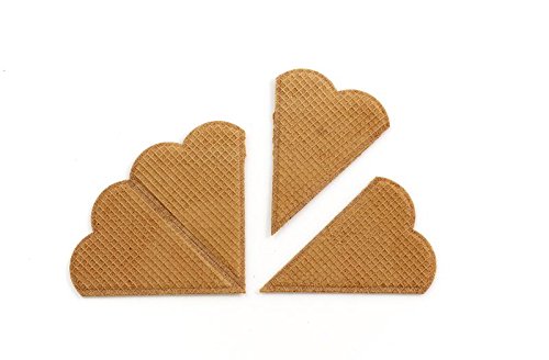 PJaspert Eiswaffeln | Dekoration - Fächerwaffeln "Herzfächer Heidelberg" (200 Stück) Cover