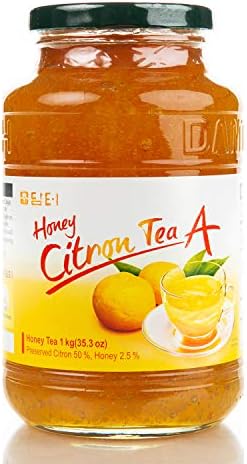 Damtuh Korean Honey Citron Tea, Citron Tea with Honey, Yuzu Marmalade, Yuzu Sauce for Salad, Citron Spread, Honey Citron Jam, 35.27 Oz 1000g