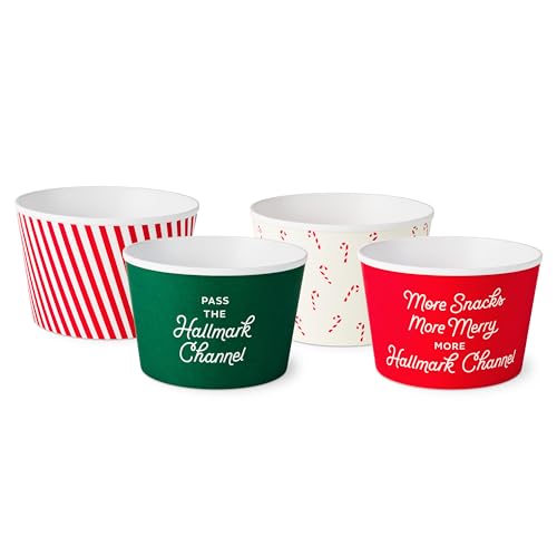 Hallmark Channel Holiday Movie Popcorn Bowls (Set of 4)