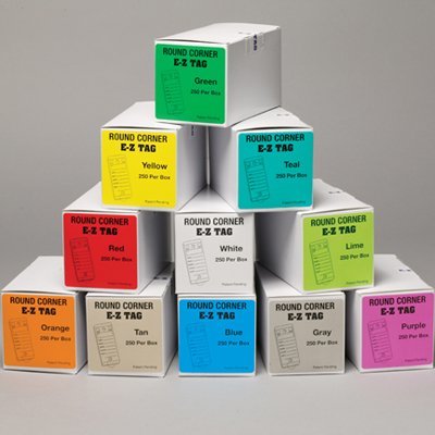 Lime EZ Solid Color Key Tags SELF Laminating CAR DEALERSHIP AUTO Dealer Supplies Vinyl Water Proof Sales Make Model Year VIN # (White)