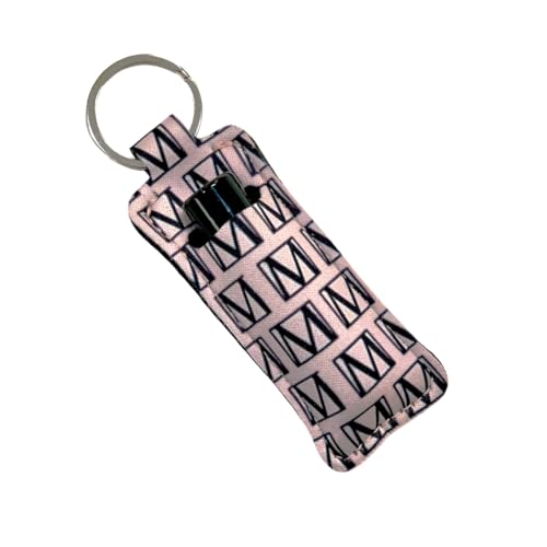 Image of Moroccan Magic Lip Balm Holder Keychain with Organic Watermelon Lip Balm - Cute Chapstick Keychain Holder for Women, Lip Balm Sleeve, Lip Gloss Holder Accessory for Purse, Keys & Bags