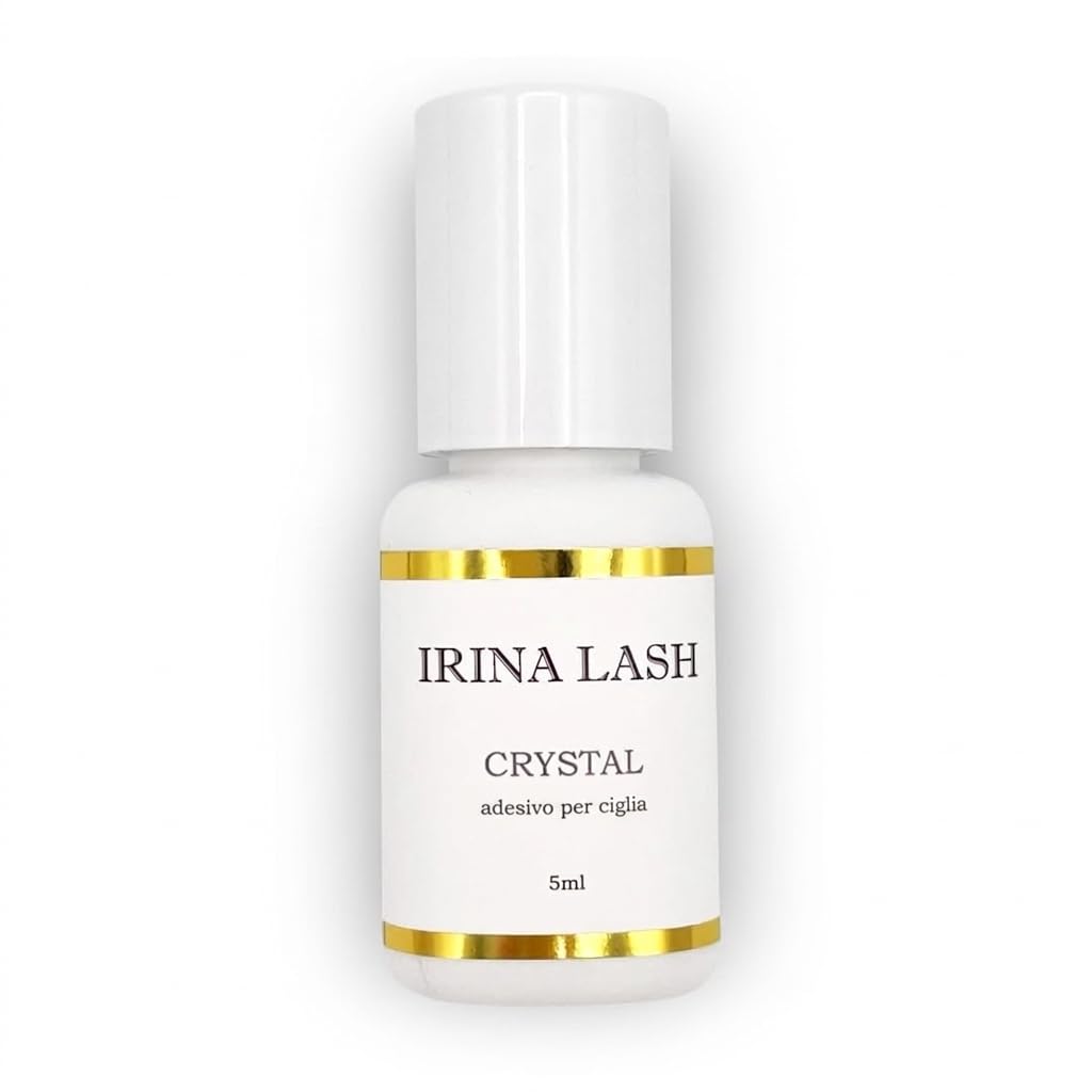 Colla per ciglia Extension, Volume Crystal, Registrazione sanitaria, Asciugatura rapida in 1 secondo, incollatura in 7 sec, 5 ml nero per extension - Irina Lash