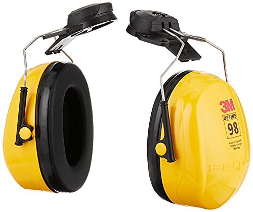 Peltor 70071517059 3M Optime 98 Cap-Mount Earmuffs H9P3E, Yellow by 3M - Used condition - CA$27.57