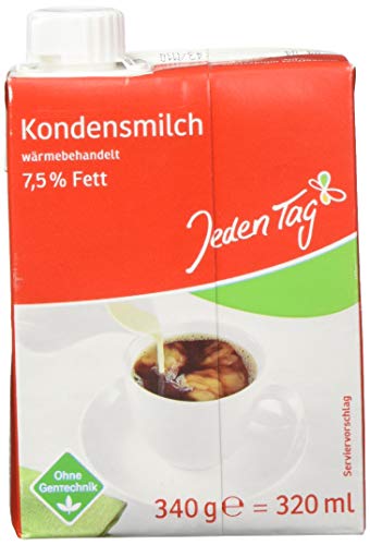Jeden Tag Kondensmilch 7.5% ohne Gentechnik Packung 340g