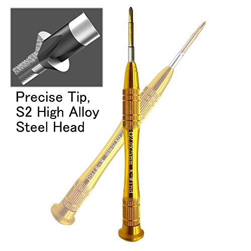Precision Phillips Ph00 Screwdriver Compatible With Nintendo Switch, Small Phillips Screwdriver #00 2.0Mm For Cross-Recess Screws, S2 High Alloy Steel Head, Magnetic Tip, 360° Rotary Cap #TOP3