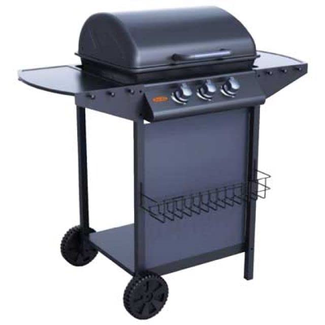 BARBECUE A GAS TRE FUOCHI IDEAL STAR cm 104x55,4x97,7