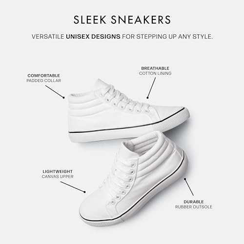 Balera Unisex High-Top Canvas Sneakers Perfect for Dance2