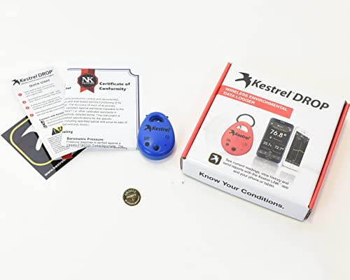 Kestrel Drop D2 Wireless Temperatur und Luftfeuchtigkeit Datenlogger Einheitsgröße blau