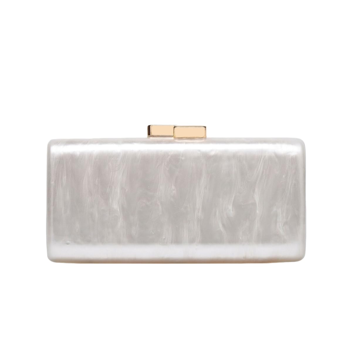 ELDYBEFEK Women Acrylic Clutch for Women Evening HandBag Lipstick Bag for Wedding Party Prom Cocktail Gold Clasp