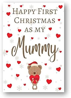 Second Ave Happy First Christmas as My Mummy Bear Xmas Holiday Festive Greetings Card