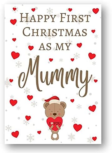 Second Ave Happy First Christmas as My Mummy Bear Xmas Holiday Festive Greetings Card