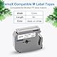 3x XemaX Kompatibel Brother M-K231 12mm Schriftbänder Ersatz für Brother M-K231S M-K231 MK231S M-K231BZ Etikettenband für Brother PT-90 PT-M95 PT-65 PT-60 PT-55 PT-70 PT-80 PT-85, Schwarz auf Weiß