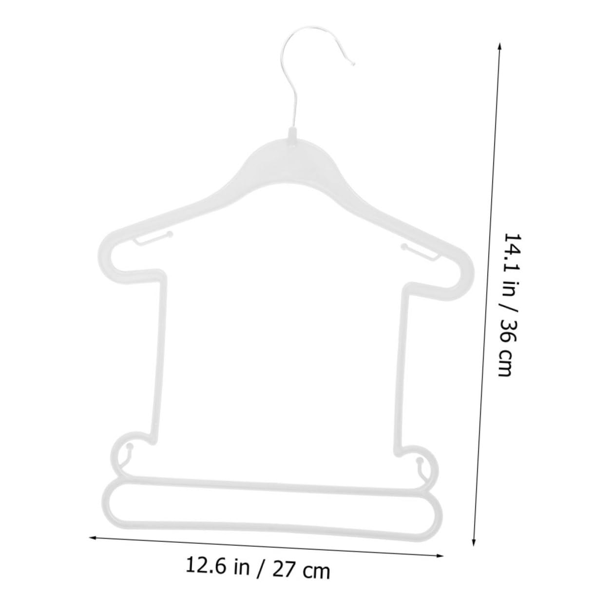 KOMBIUDA Baby Clothes Hangers 12pcs Boys and Girls Size Plastic Hangers Anti-Slip Gold Organizer for Baby Clothing Storage