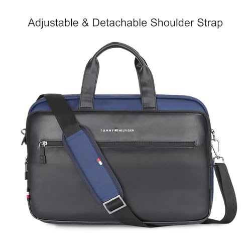 Image of Tommy Hilfiger Laptop Backpack For Men, Blue, One-Size, Prophecy | Travel and Office Bagpack of Men