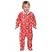 Emelivor Lobster Starfish Red Baby One-Piece Newborn Pajamas Infant Footed Pjs with Zipper for Girl Boy Kids
